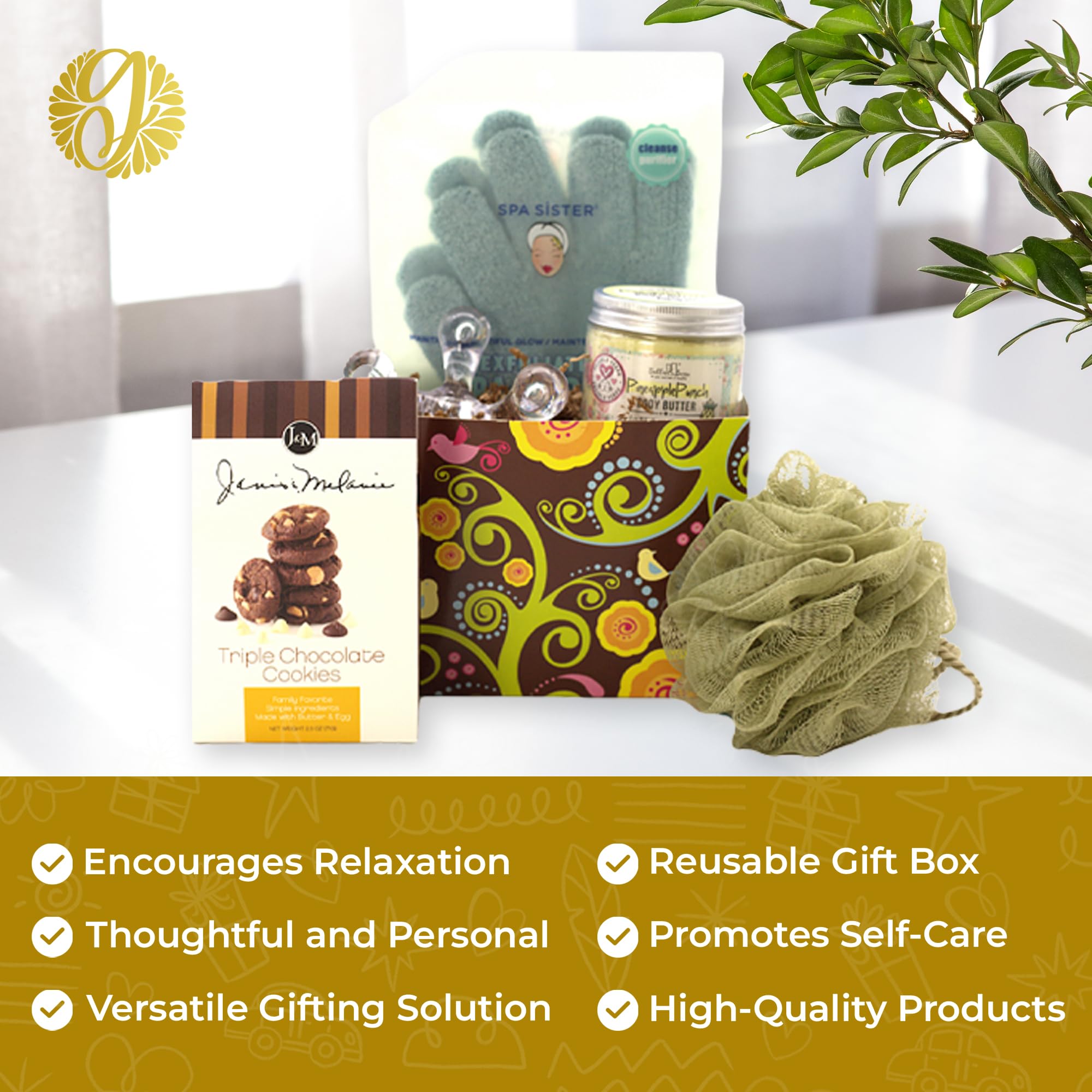 Premium Spa Gift Basket for Mother's Day - Relaxing Women's Gifts for Home & Office