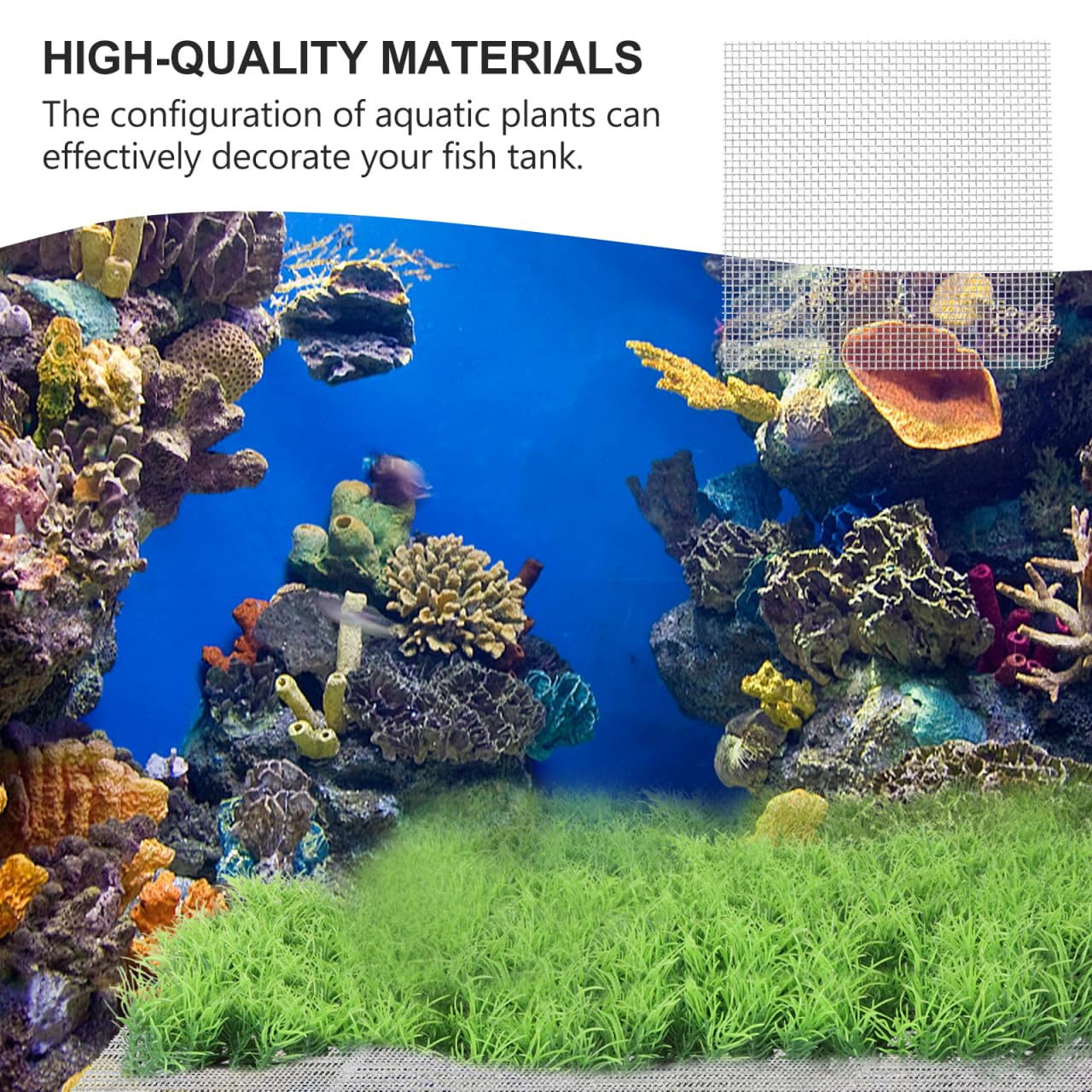 Balacoo 10pcs Stainless Steel Aquarium Mesh Screen - Fish Tank Plants Moss Net for Aquatic Decor, Perfect for Aquascaping & DIY Underwater Gardens