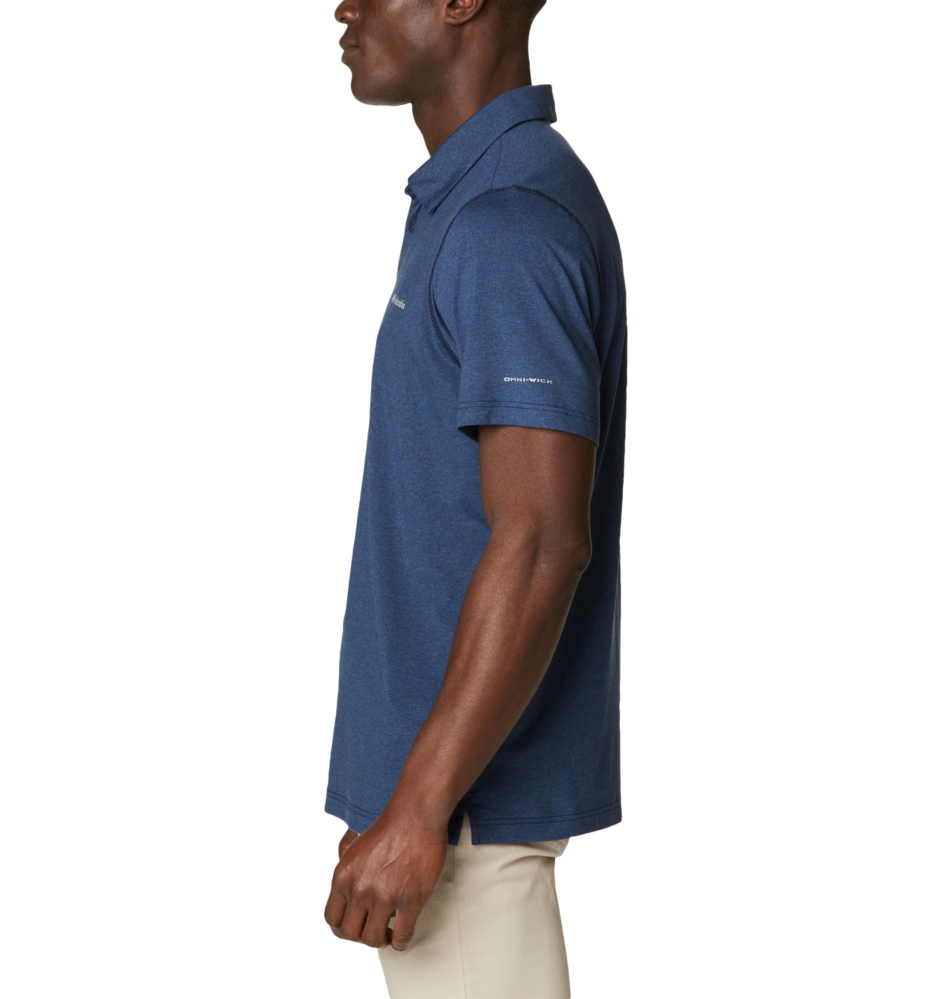 Columbia Men's Tech Trail Polo Shirt - Moisture-Wicking, UV Protection & Breathable Performance Shirt for Hiking, Camping & Outdoor Adventures