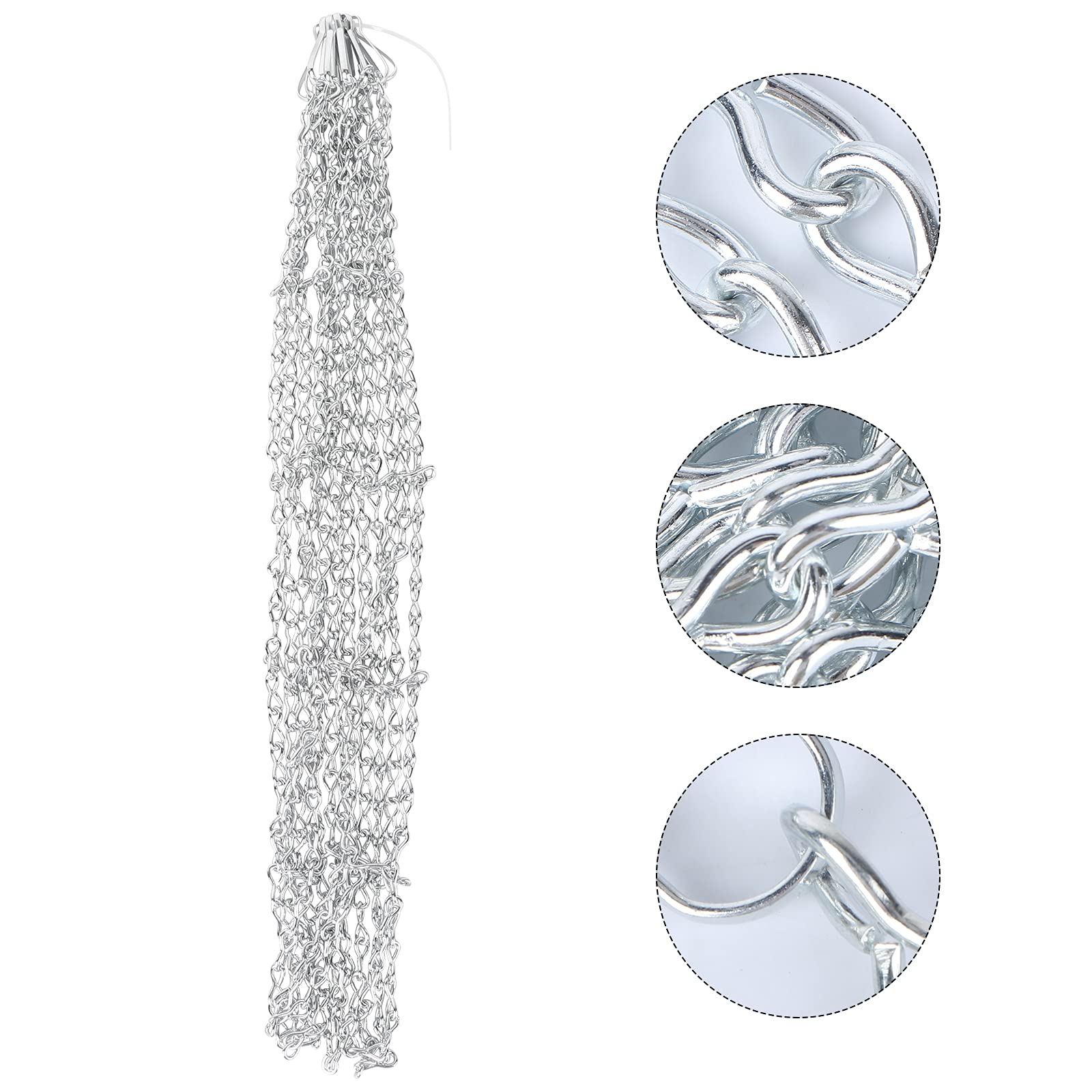 LIOOBO Heavy-Duty Iron Chain Basketball Net - Professional Standard Replacement for Basketball Goals | Perfect for Outdoor Courts, Driveway Hoops & Gym Use