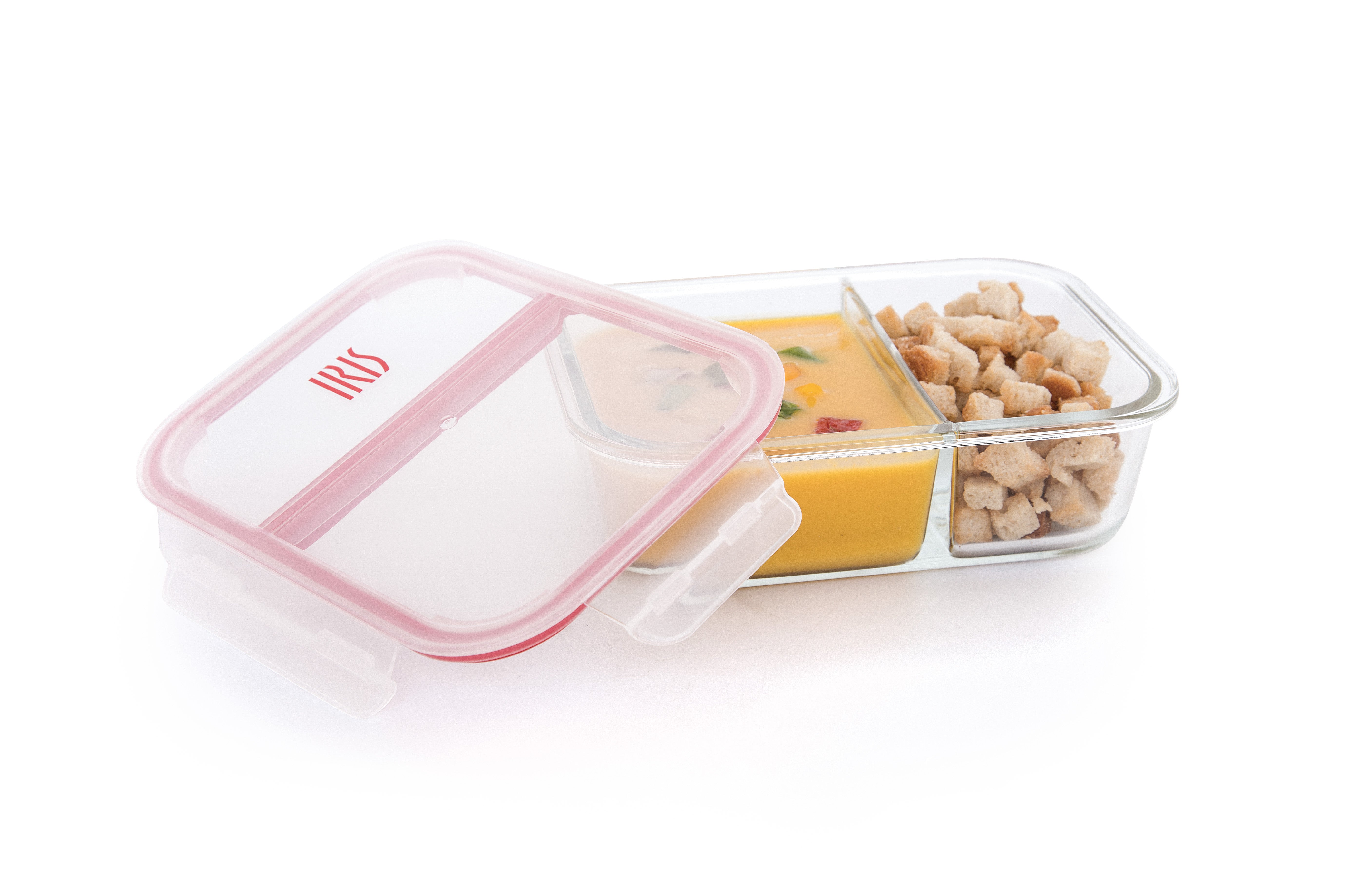 Premium Glass Food Storage Containers with Dividers - Airtight, BPA-Free, Various Sizes (12oz to 64oz) - Perfect for Meal Prep, Leftovers & Pantry Organization