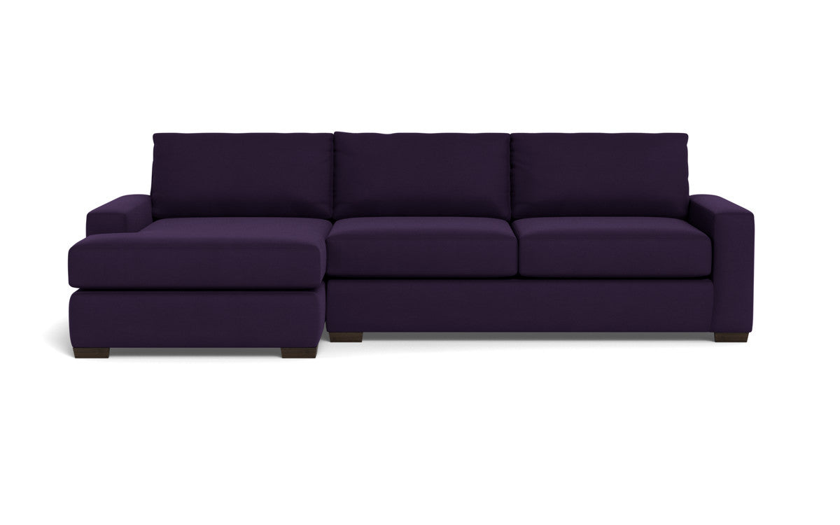 Mas Mesa 123 Deep Left Chaise Sectional Sofa - Modern L-Shaped Couch with Chaise Lounge for Living Room, Family Room & Home Theater Comfort