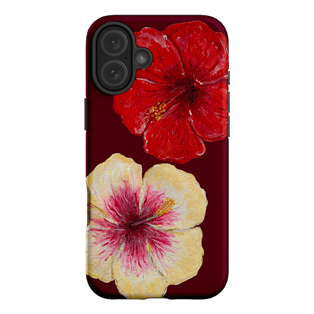 Premium Hibiscus Flower Phone Case for iPhone & Samsung - Floral Design Protective Cover with Durable Shockproof Material - Perfect for Outdoor, Travel & Everyday Use