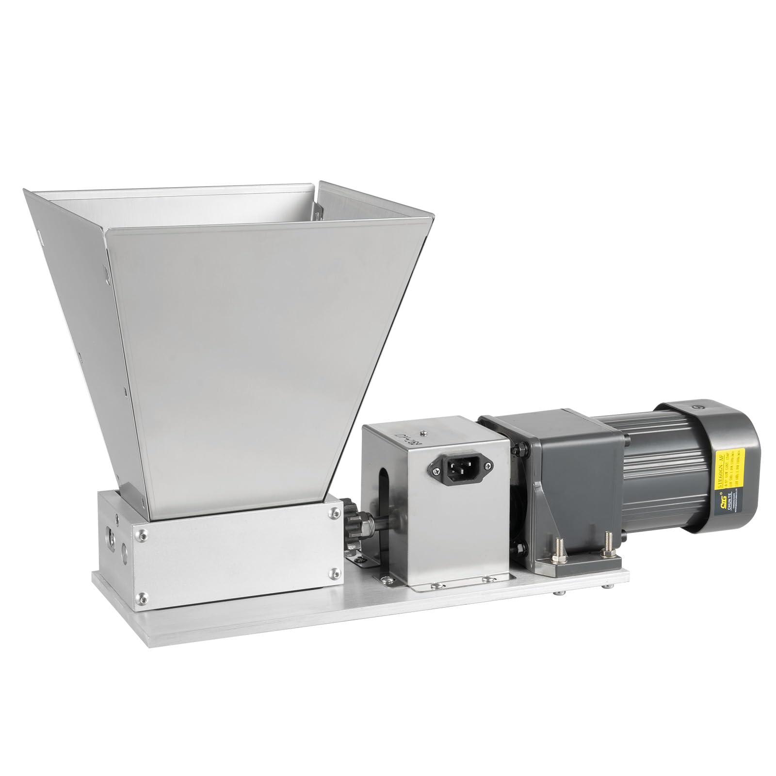 Premium Electric Grain Mill Grinder - 4L Stainless Steel Barley Malt Crusher for Corn, Cereal & Feed - Home Brewing & Baking Machine - 110V Commercial & Home Use - Perfect for Beer Making, Bread Flour & Animal Feed Preparation