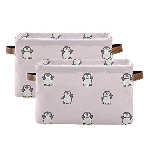 Pink Background Penguin