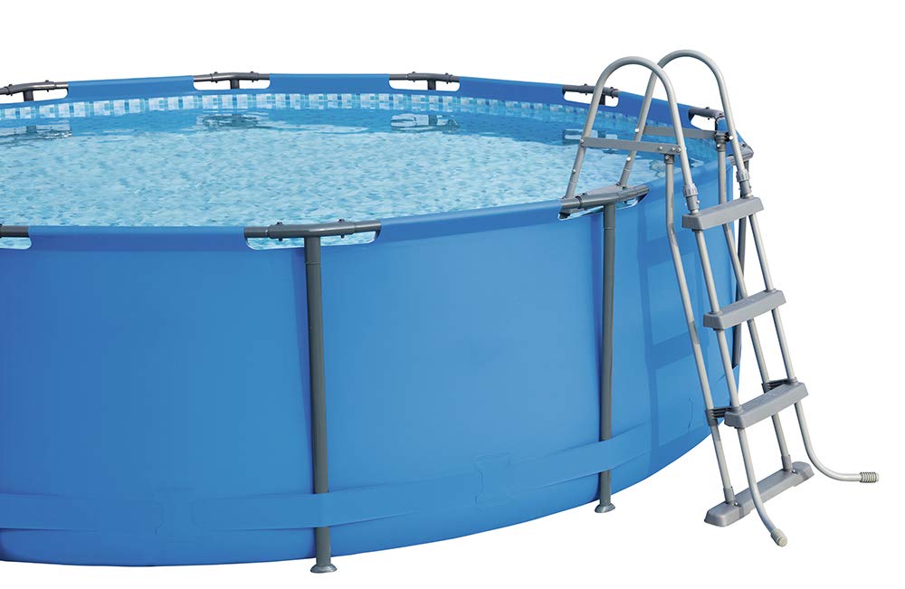 Bestway BW58330 42 Inch Above Ground Pool Ladder - Heavy Duty Safety Steps for Inground & Outdoor Pools - Perfect for Backyard, Family Swim Time & Summer Fun