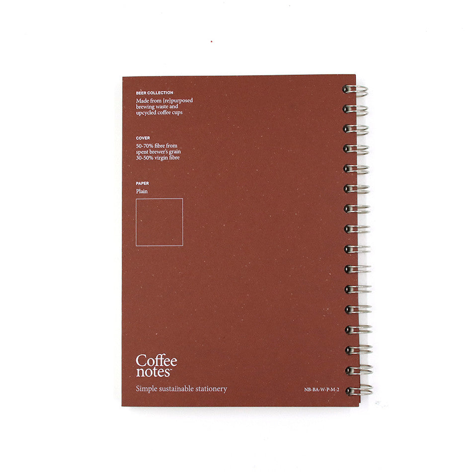Premium Coffee-Themed Grande Wiro Notebook - Spiral Bound Journal for Coffee Lovers, Perfect for Baristas, Coffee Shop Notes & Brewing Recipes