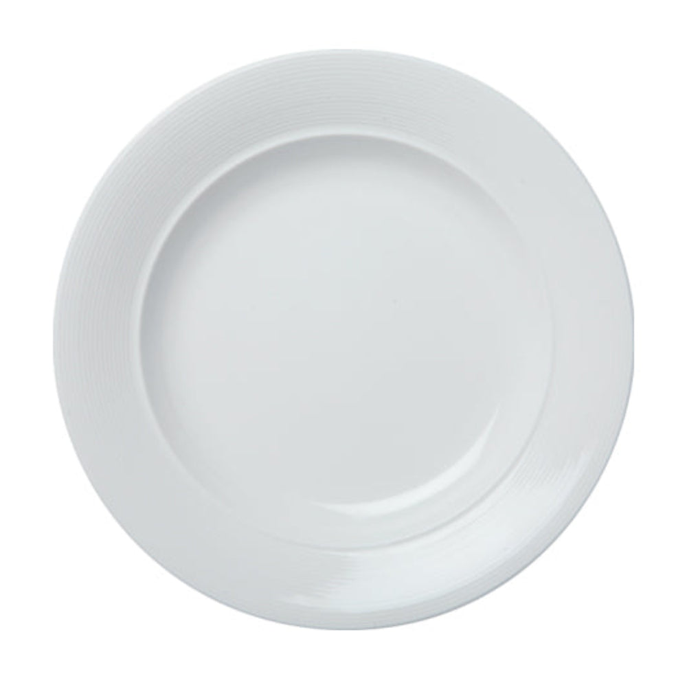 Premium Cameo Royalmont 9-Inch Rim Plate Set - 24-Piece Dinnerware for Restaurants, Catering & Home Entertaining - Elegant Bone China Plates for Fine Dining & Special Occasions