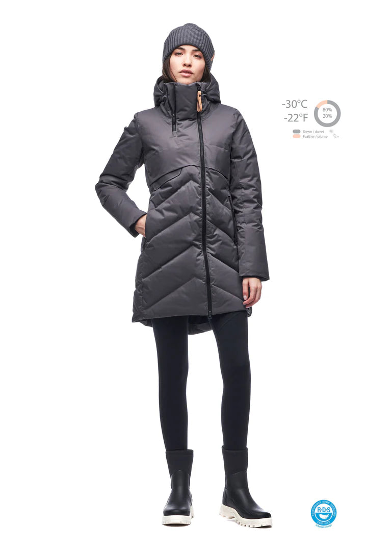 AYABA III Women's Winter Coat - Stylish & Warm Outerwear for Cold Weather | INDJ0011 | Perfect for Work, Travel & Everyday Wear