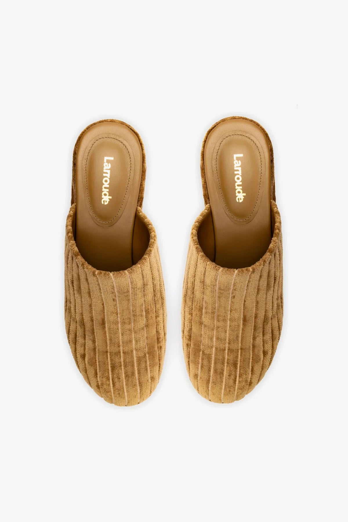 Miso Platform Clog Shoes - Women's Comfort Slip-On Clogs in Soft Latte Velvet for Home, Office & Casual Wear