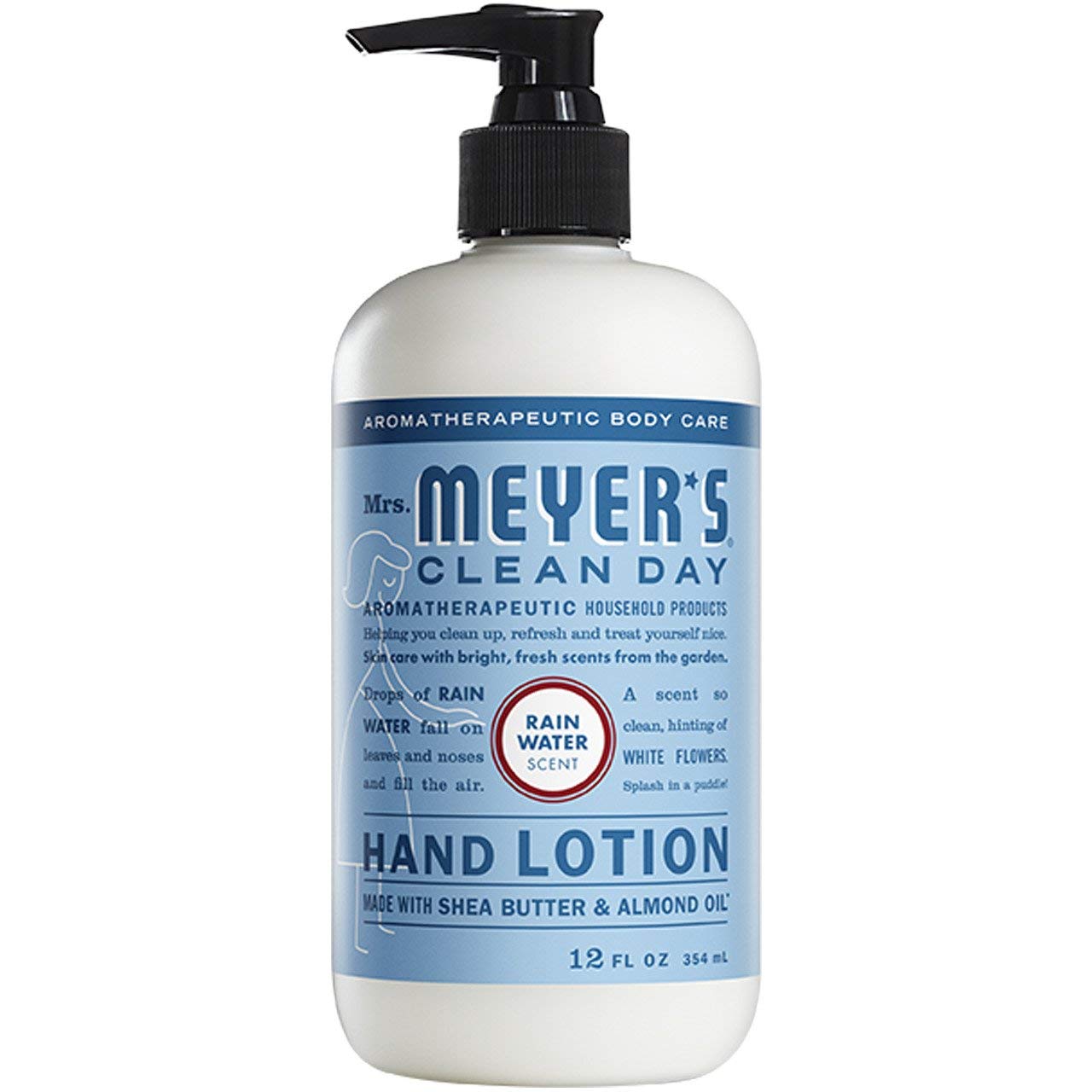 Mrs. Meyers Clean Day Liquid Hand Soap & Hand Lotion Set - Rainwater Scent, 12.5oz Soap + 12oz Lotion (2-Pack) | Gentle, Plant-Derived Formula for Kitchen, Bathroom & Office Use