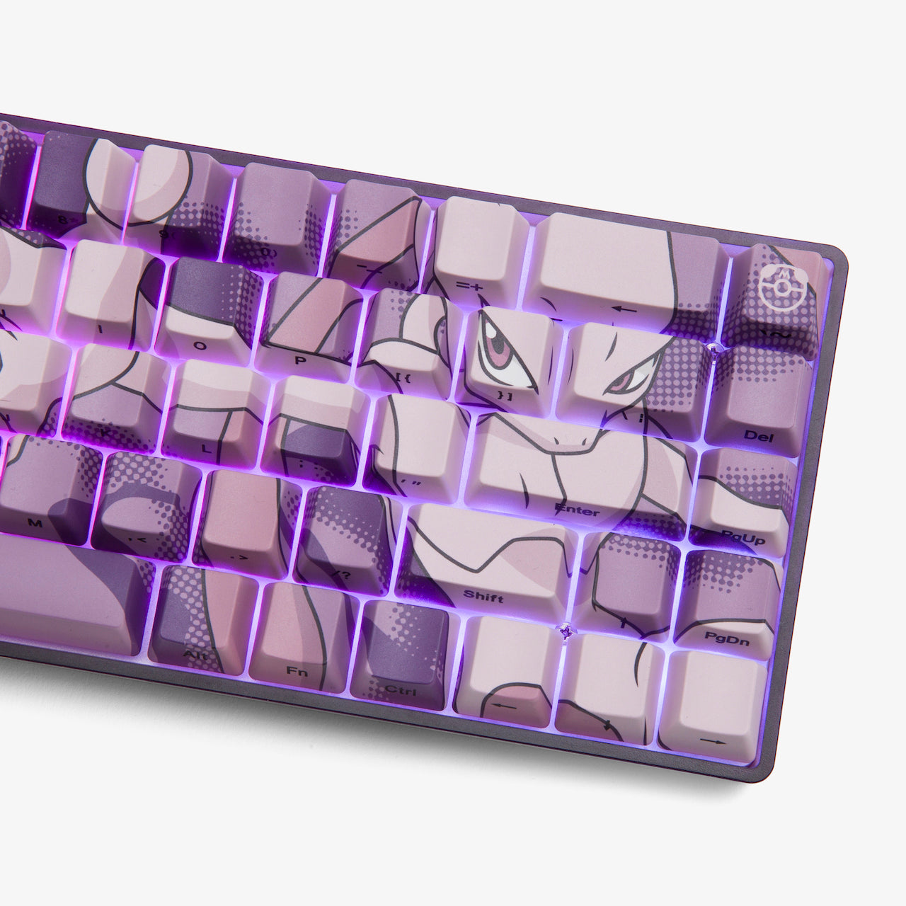 Pokémon + HG Basecamp 65HE Mechanical Keyboard - Mewtwo Edition | Wireless Gaming Keyboard for PC & Mac | Perfect for Competitive Gaming & Typing