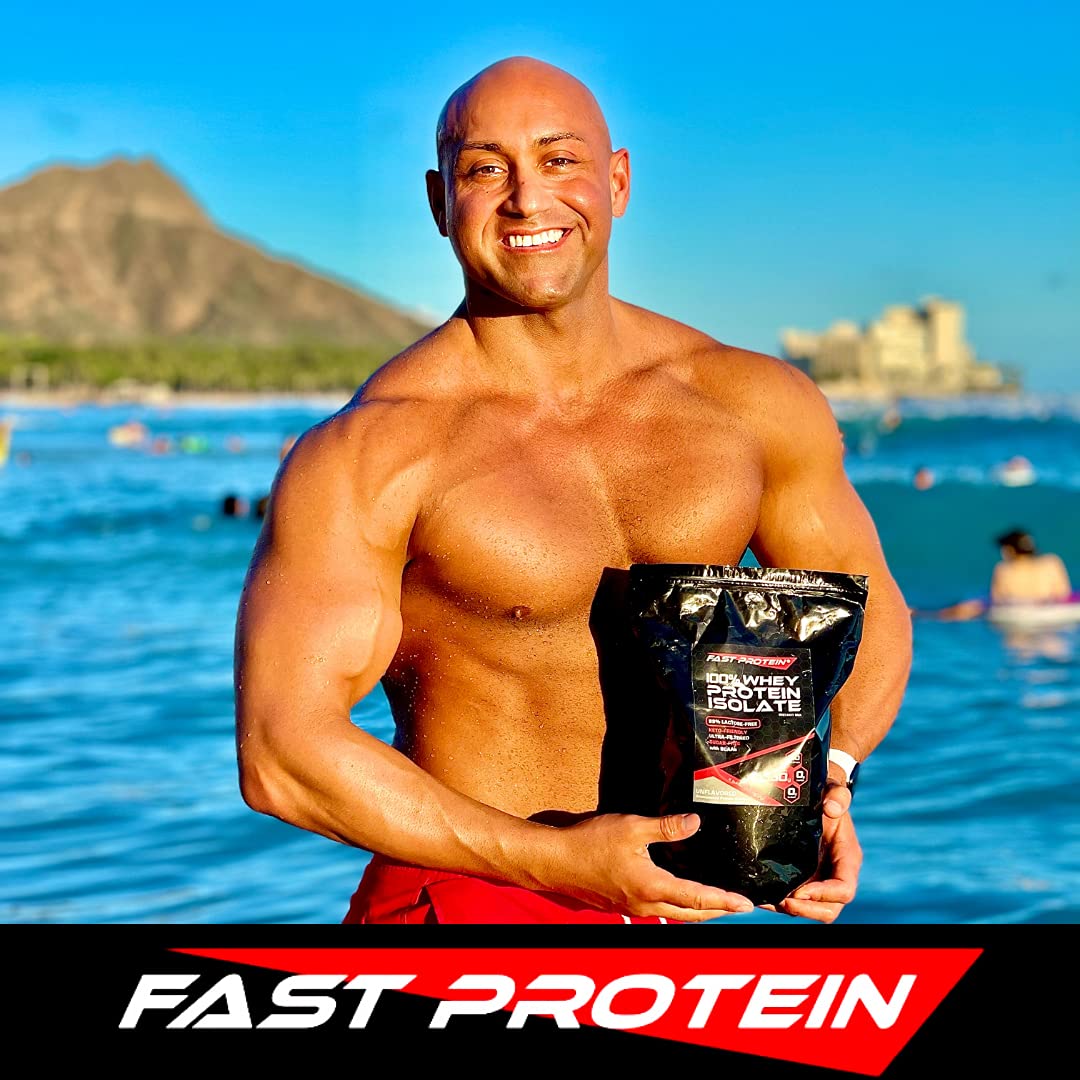Unflavored Whey Protein Isolate Powder - 30G Protein per Serving, 2 LB (907G) - Ideal for Post-Workout Recovery, Muscle Building & Weight Management