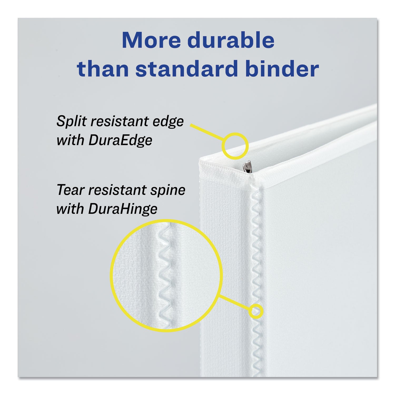 Avery® Durable 3-Ring Binder with DuraHinge™ Technology - 3