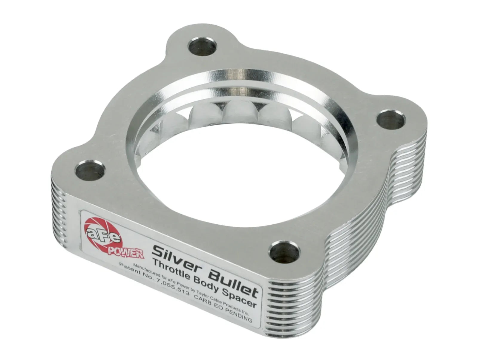 AFE Silver Bullet Throttle Body Spacer for 2008-2012 Ram 1500 4.7L V8 - Improves Airflow & Performance for Off-Road & Towing
