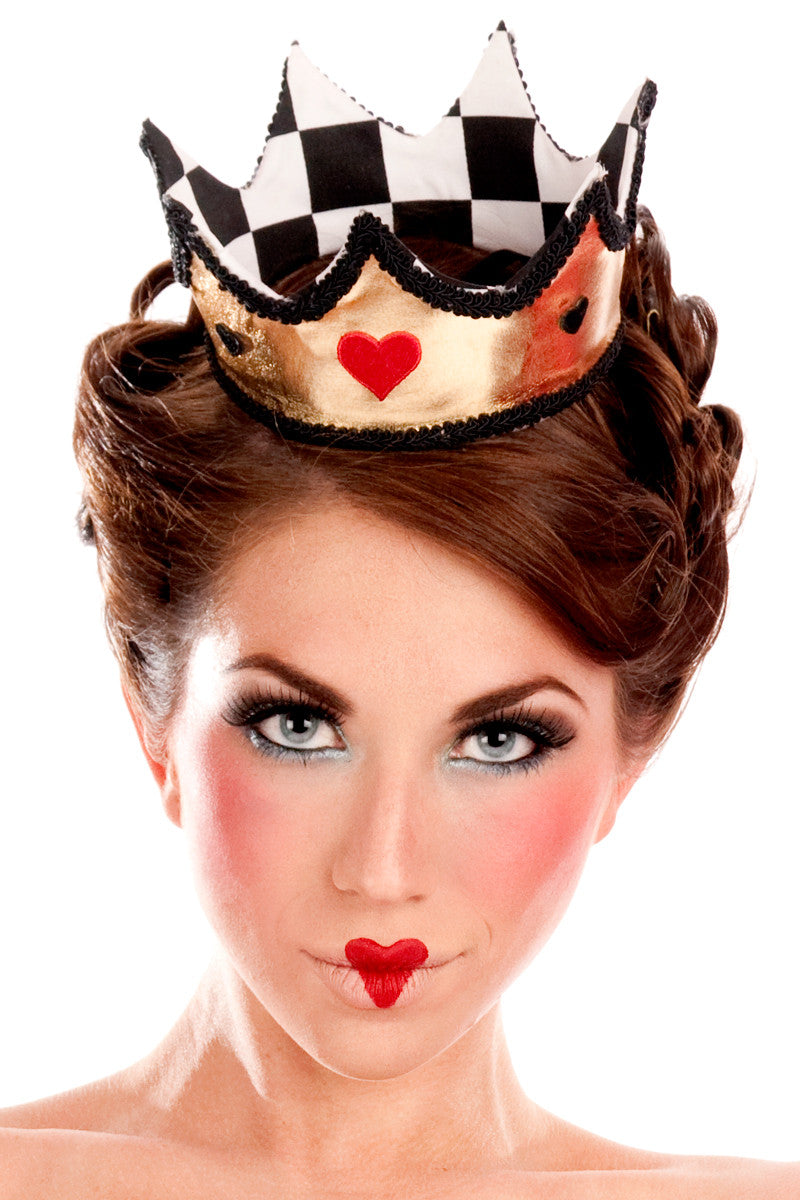 Lauren Queen of Hearts Crown - Elegant Rhinestone Tiara for Women | Perfect for Cosplay, Halloween Costumes, Birthday Parties & Pageant Events
