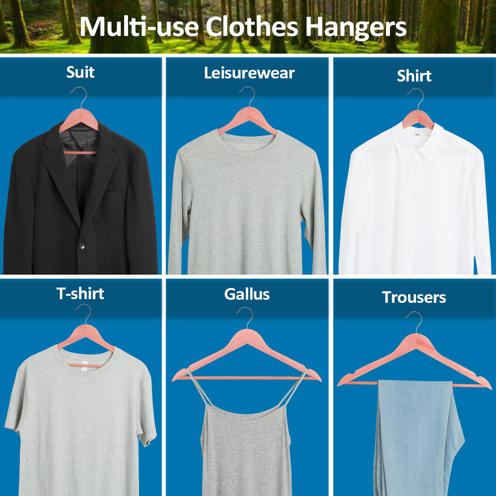 20 Pack Cedar Wood Hangers for Closet - Natural Aromatic Smooth Notch Coat Hangers with 360° Rotating Hook | Sturdy & Space-Saving | Perfect for Wardrobe Organization, Closet Refresh & Fragrant Clothes Storage