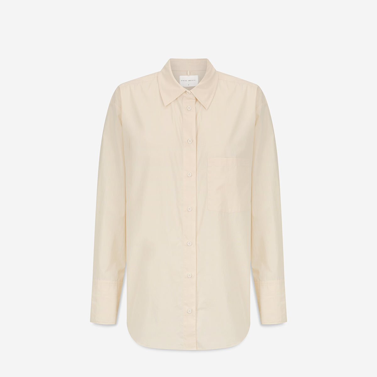 Better Times Women's Casual Button-Down Shirt in Bone Color - Perfect for Office, Travel & Everyday Wear