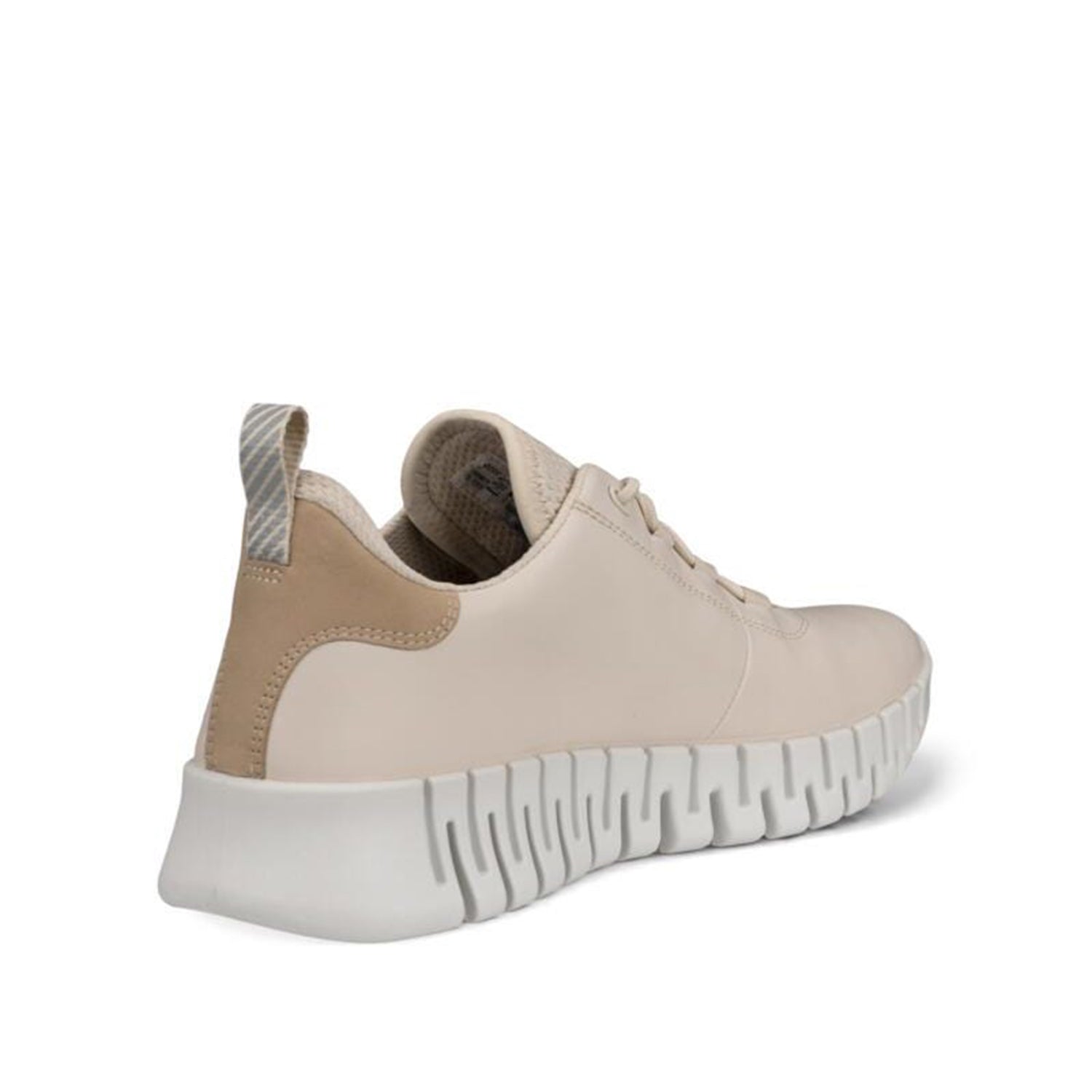 ECCO Women's Gruuv Sneaker Lea - Lightweight Comfortable Walking Shoes in Limestone/Powder | Casual Fashion Sneakers for Women | Perfect for Daily Wear, Travel & Outdoor Activities