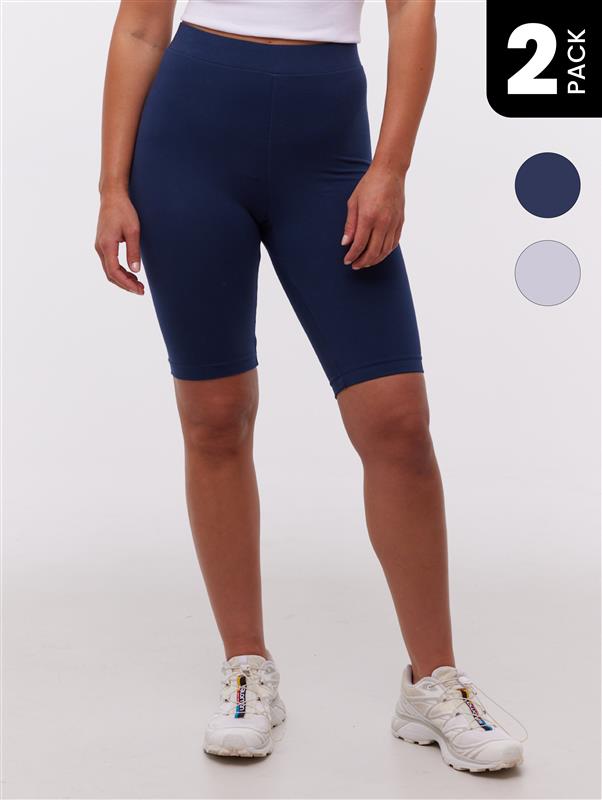 Kiah Women's High Waist Bike Shorts 2 Pack - Breathable Workout Shorts for Cycling, Running, Yoga & Gym - Comfortable & Stretchy Activewear
