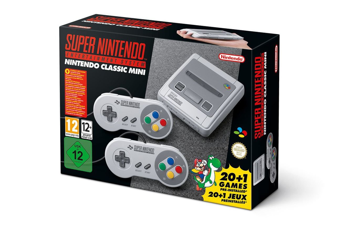 Nintendo Classic Mini: Super NES Entertainment System - Retro Gaming Console with 21 Pre-Loaded Games - Perfect for Home Entertainment & Nostalgic Gaming [Nintendo DS]