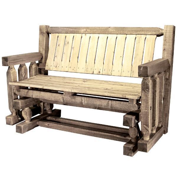 Homestead Collection Glider - Comfortable Patio Rocking Chair for Porch, Garden & Backyard Relaxation | Durable Outdoor Furniture for Adults & Seniors
