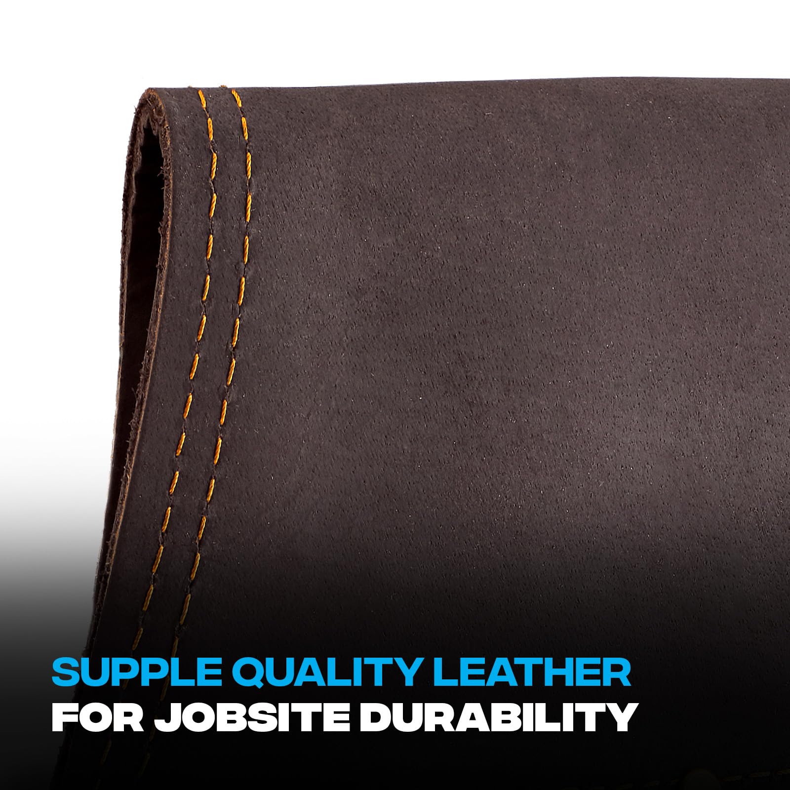 OX Tools Pro Oil-Tanned Leather Tool Pouch Set - Heavy-Duty Multi-Pocket Carpenter Belt with Hammer Holder & Reinforced Stitching for Construction, Woodworking, Electrical Work & Home DIY Projects