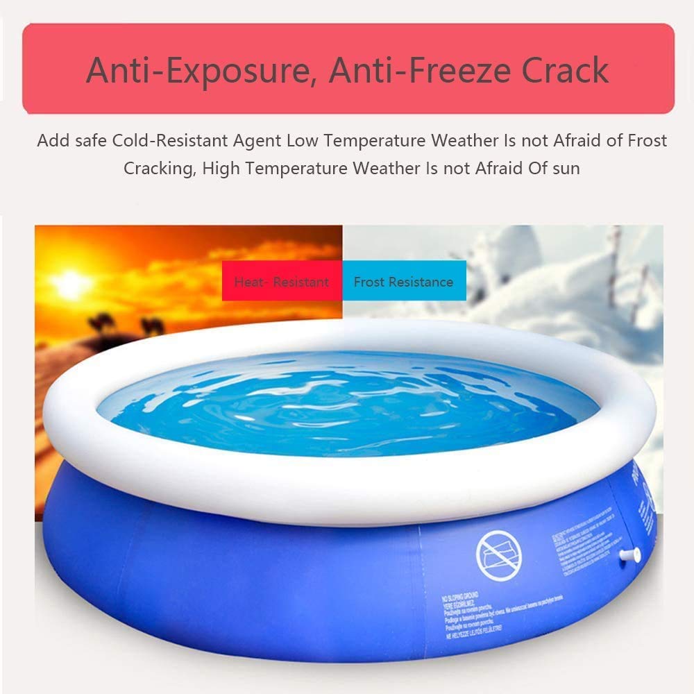 **Inflatable Swimming Pool for Kids & Adults - Round Quick Setup Family Paddling Pool, Safe Summer Water Play for Backyard, Parties, and Outdoor Fun**