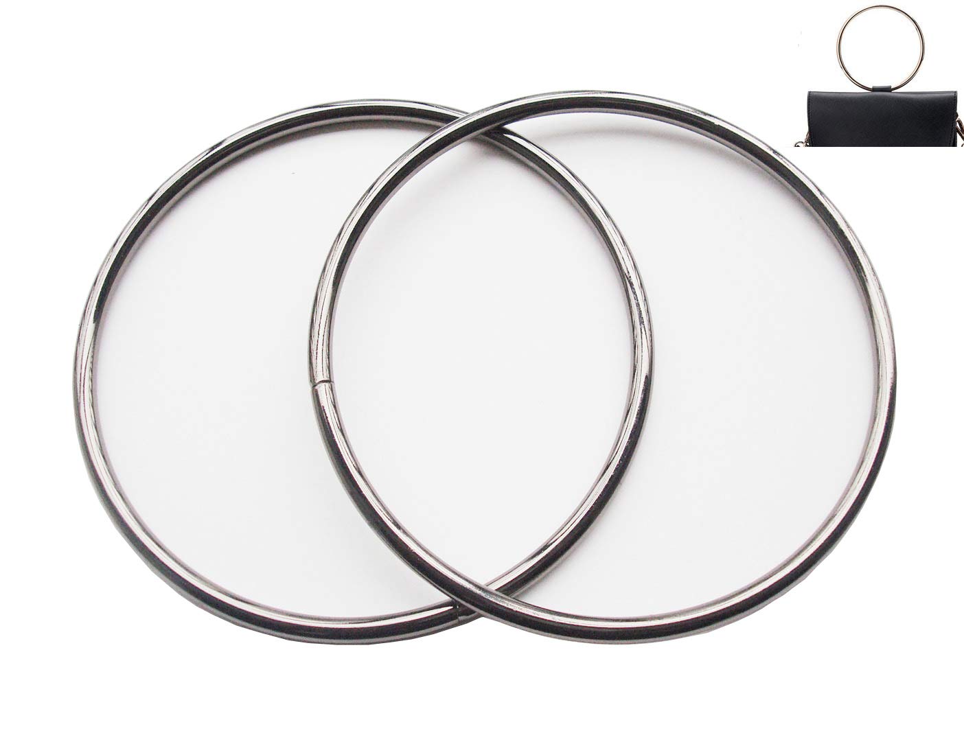Heavy Duty Replacement Handles for Top Handbags & Crossbody Shoulder Bags - Durable Metal Rings for Purse Repair & DIY Accessories - Perfect for Handbag Restoration, Fashion Upgrades & Everyday Use