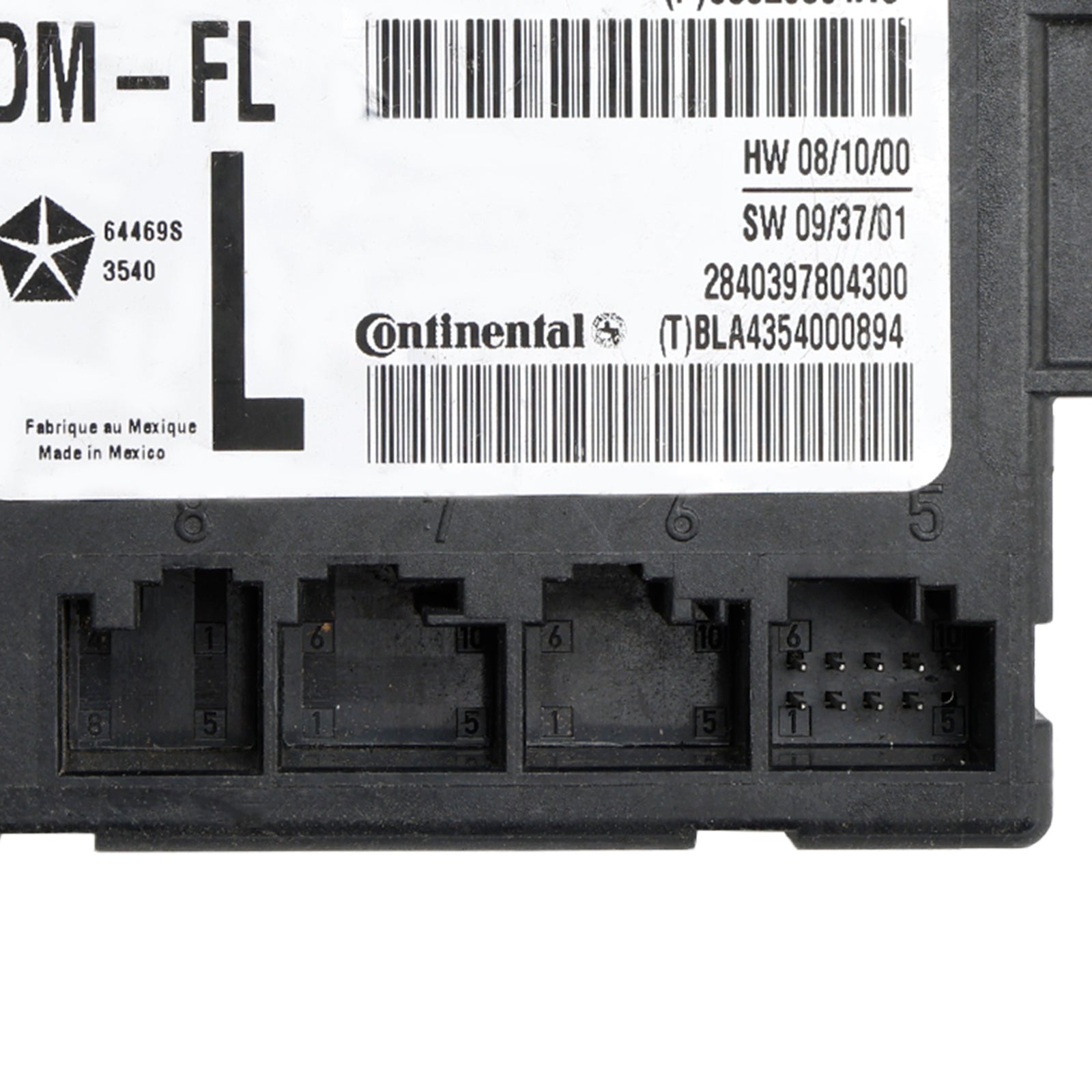 05026861AC Front Left Driver Door Control Module Compatible with Dodge Chrysler 2007-2020 Models | Power Window & Lock Repair Part | Perfect for Jeep Cherokee, Ram 1500, Dodge Charger & More