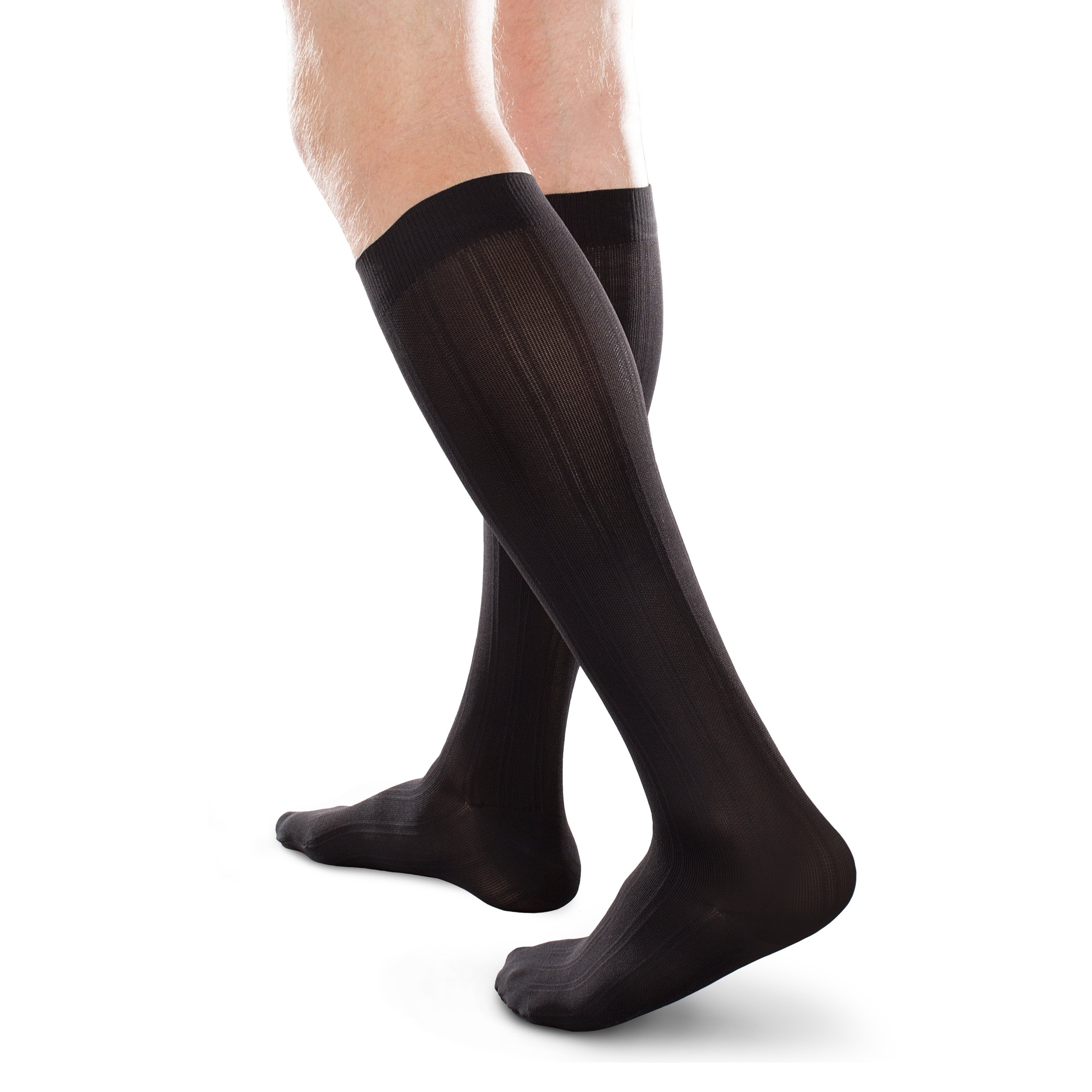 Ease Opaque Men's Compression Socks (15-20mmHg) - Comfortable Support for Work, Travel & Daily Wear