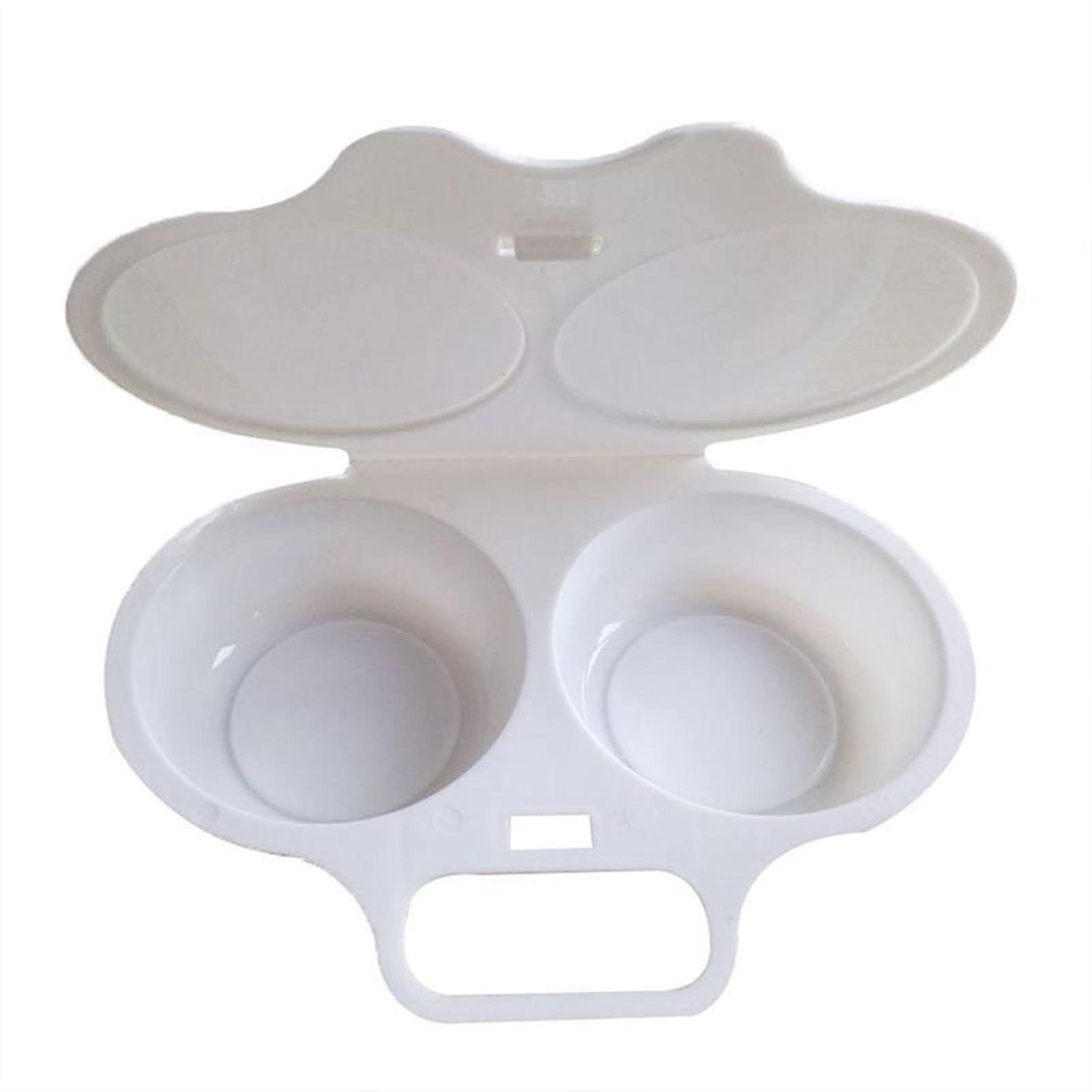 Round Egg Cooker & Poacher - Microwave Safe Egg Steamer for Perfect Boiled & Fried Eggs | Kitchen Gadget for Breakfast, Meal Prep & Healthy Cooking