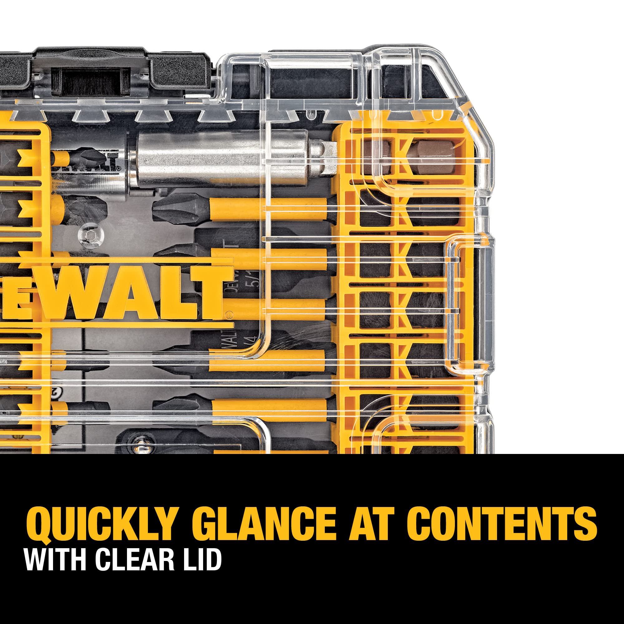 DEWALT DWA2T40IR 40-Piece Impact Ready Screwdriver Bit Set with FlexTorq Technology - Perfect for Construction, DIY Projects & Automotive Repairs