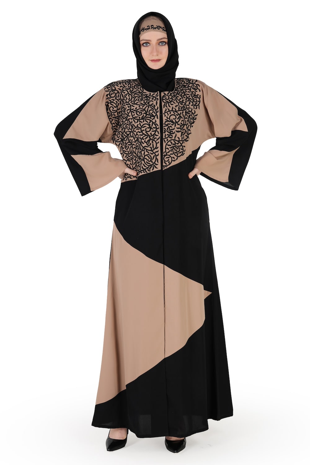 Elegant Dubai Abaya for Women - Modest Islamic Prayer Dress - Perfect for Mosque, Eid, and Special Occasions