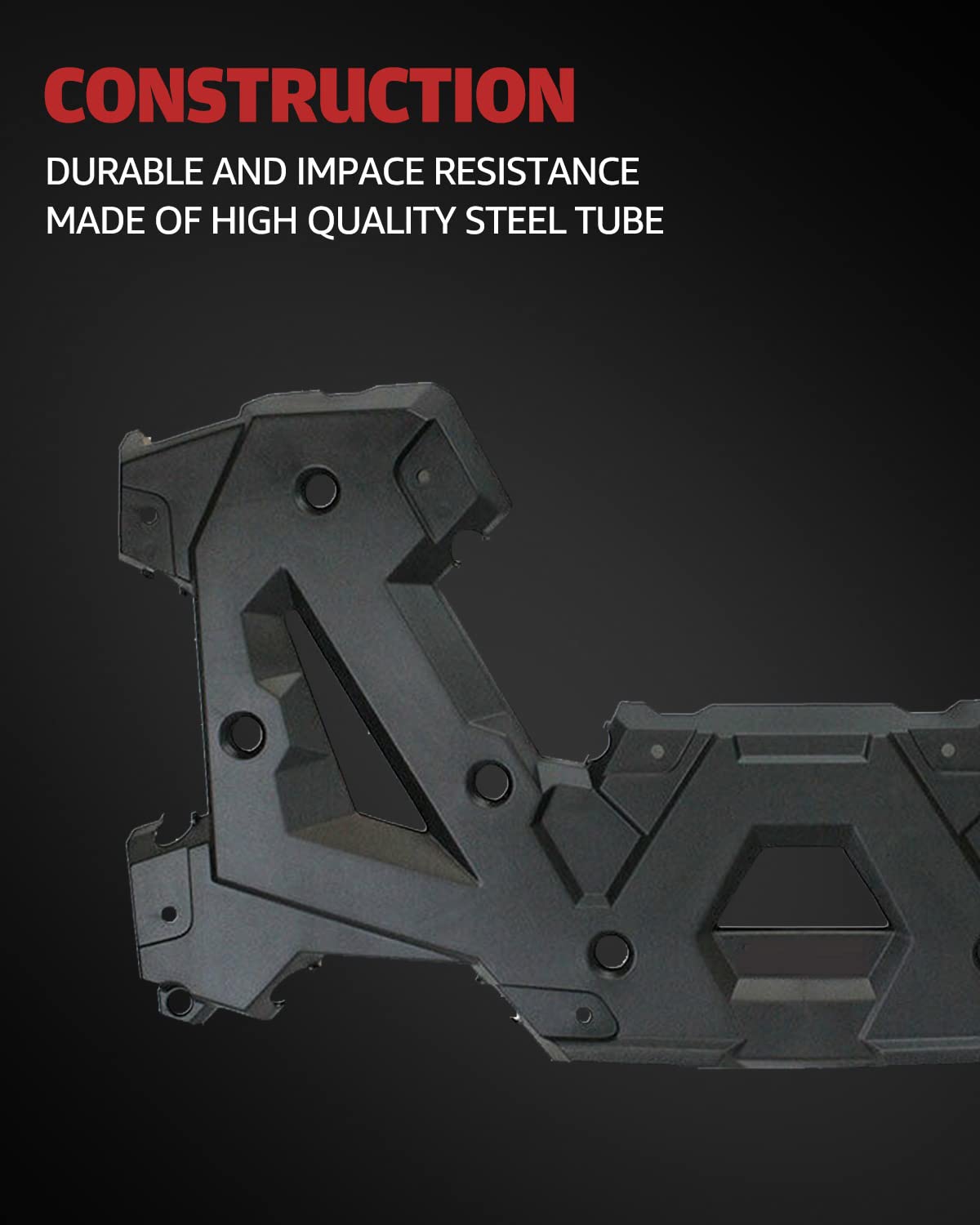 A & UTV PRO Rear Utility Rack Assembly for 2014-2021 Polaris Sportsman Touring SP 570 450 - Heavy Duty ATV Rack Accessories, Black - Replacement for OEM #2635059-070 - Perfect for Offroad Adventures, Hunting & Farm Work