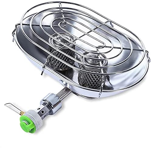 Portable Outdoor Heating Stove - Double Head Infrared Warmer for Camping, Backyard, Patio & Picnic | Camping Equipment & Accessories | Perfect for Cold Weather Outdoor Activities