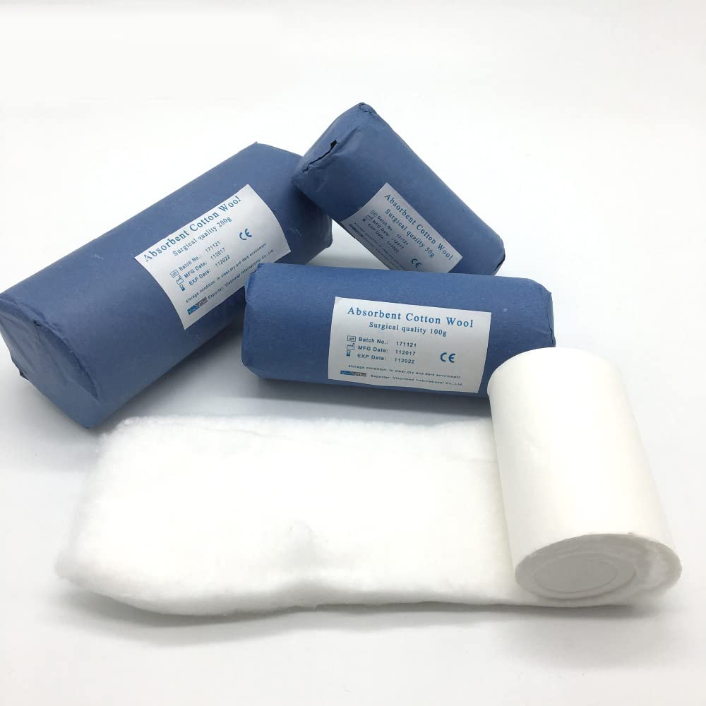 KRABER - 100% Cotton Roll for Makeup Remover, Facial Cleansing & Baby Care | Soft, Hypoallergenic & Multipurpose Beauty Essential | Perfect for Salon, Spa & Home Use