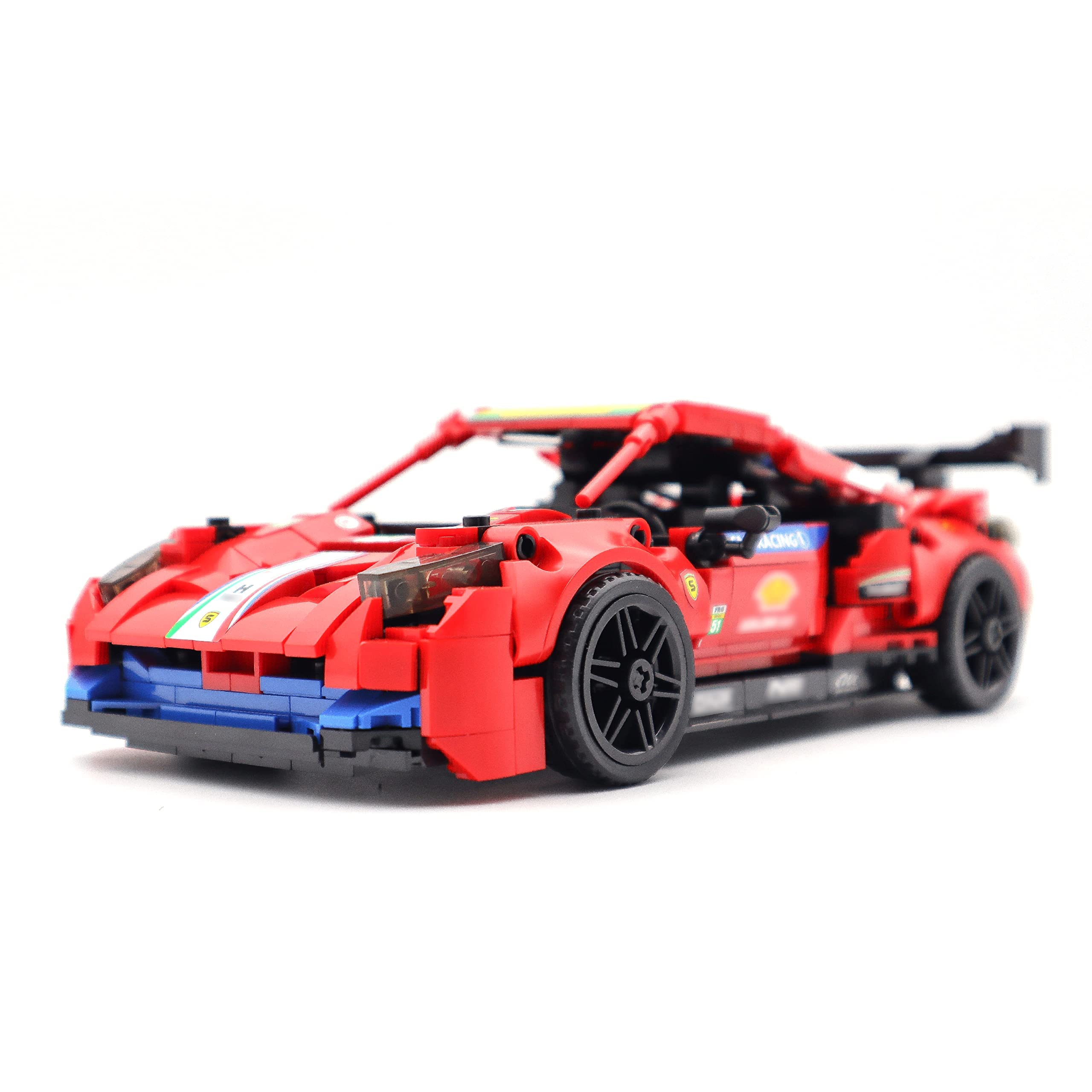 Speed Red Racing Car Building Blocks Kit (826PCS) - Creative Toy for Boys & Adults