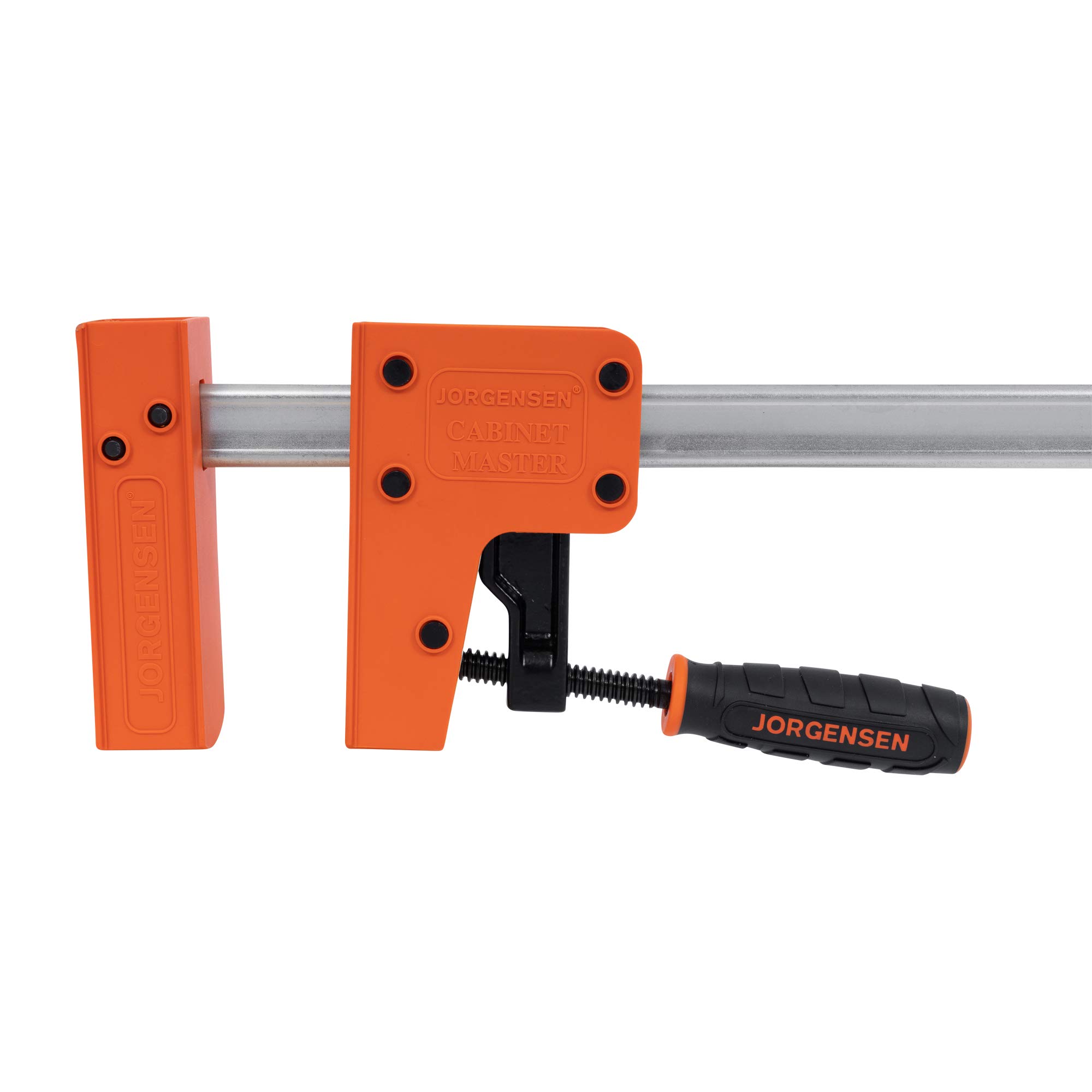 JORGENSEN 8024 Cabinet Master 24-Inch 90-Degree Parallel Steel Bar Clamp - Heavy-Duty Woodworking Clamp for Cabinets, Furniture, and DIY Projects