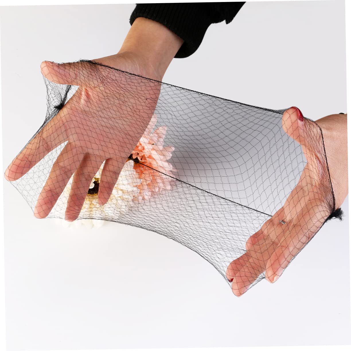 FOMIYES 100pcs Invisible Elastic Mesh Hair Nets for Sleeping, Buns & Hair Styling - Soft Breathable Hair Net for Women, Salon & Home Use