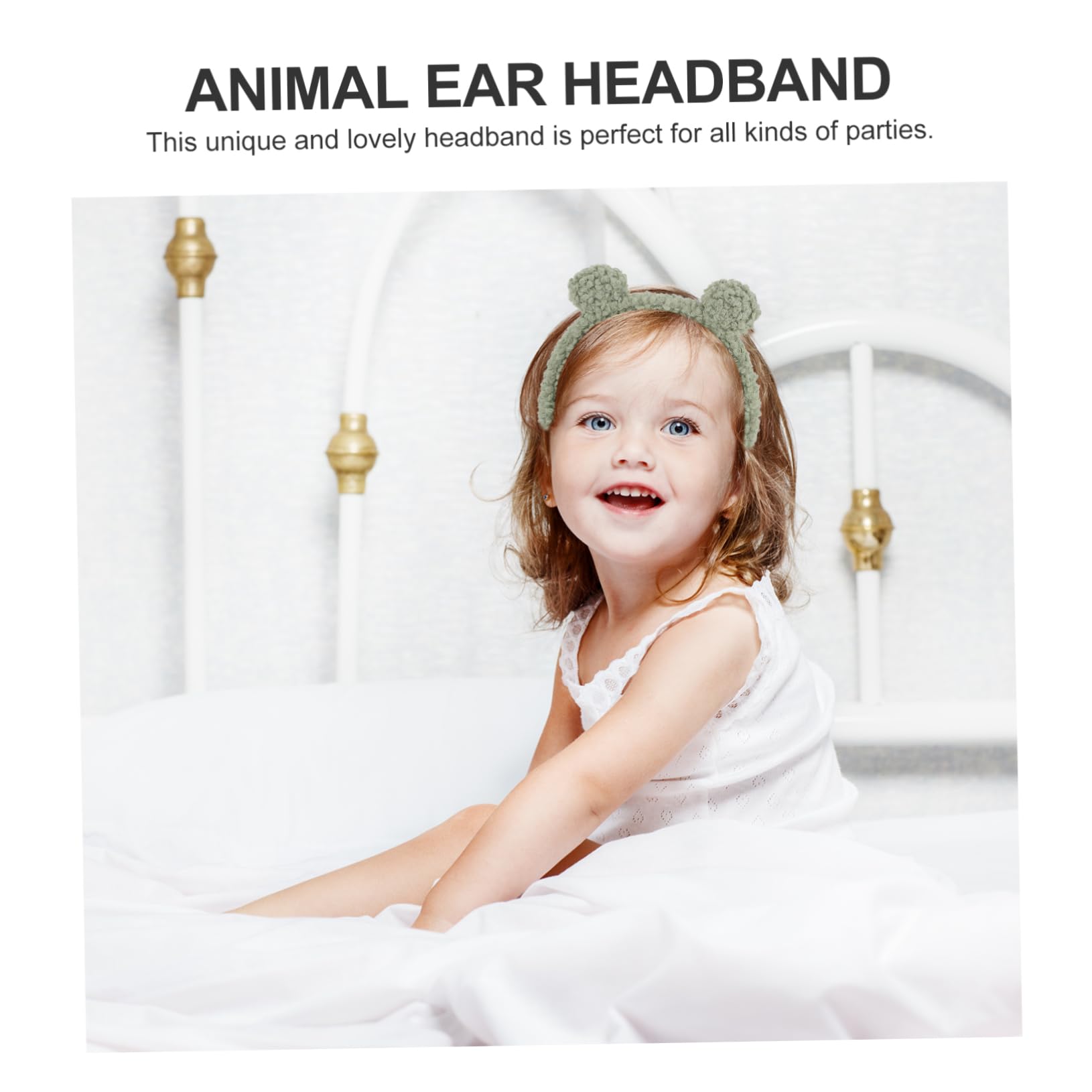 Minkissy 3-Piece Plush Ear Headband Set - Fluffy Ball Headbands for Girls, Women, Boys - Perfect for Parties, Cosplay, Halloween & Masquerade Costumes - Soft & Comfortable for Daily Wear or Special Events