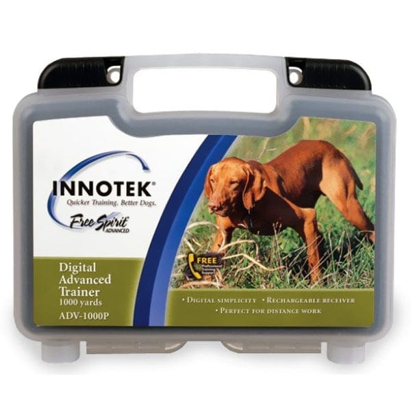Innotek Digital Advanced Dog Training Collar - 1000 Yards Range, Waterproof & Rechargeable for Obedience & Behavior Training - Perfect for Large Dogs in Backyards, Parks & Outdoor Adventures