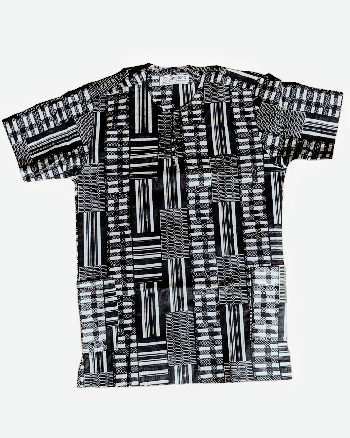African Print Dashiki Shirt for Kids - DPCB0795M | Traditional Adinkra Ahenkan Design | Boys & Girls Cultural Clothing for Festivals, Parties & Family Gatherings