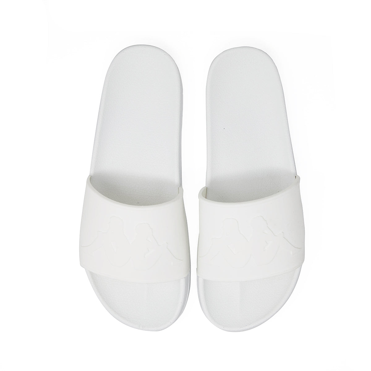 Kappa Authentic Caius 2 Slides - Comfortable White Slide Sandals for Men | Perfect for Beach, Pool, Gym & Casual Wear