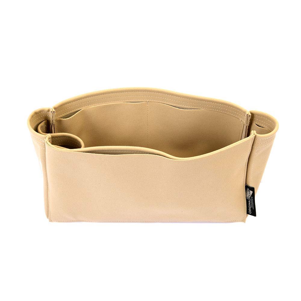 Stylish Beige Suedette Leather Bag Organizer - Compatible with Saint Laurent Shopping Tote | Perfect for Work, Travel & Everyday Use