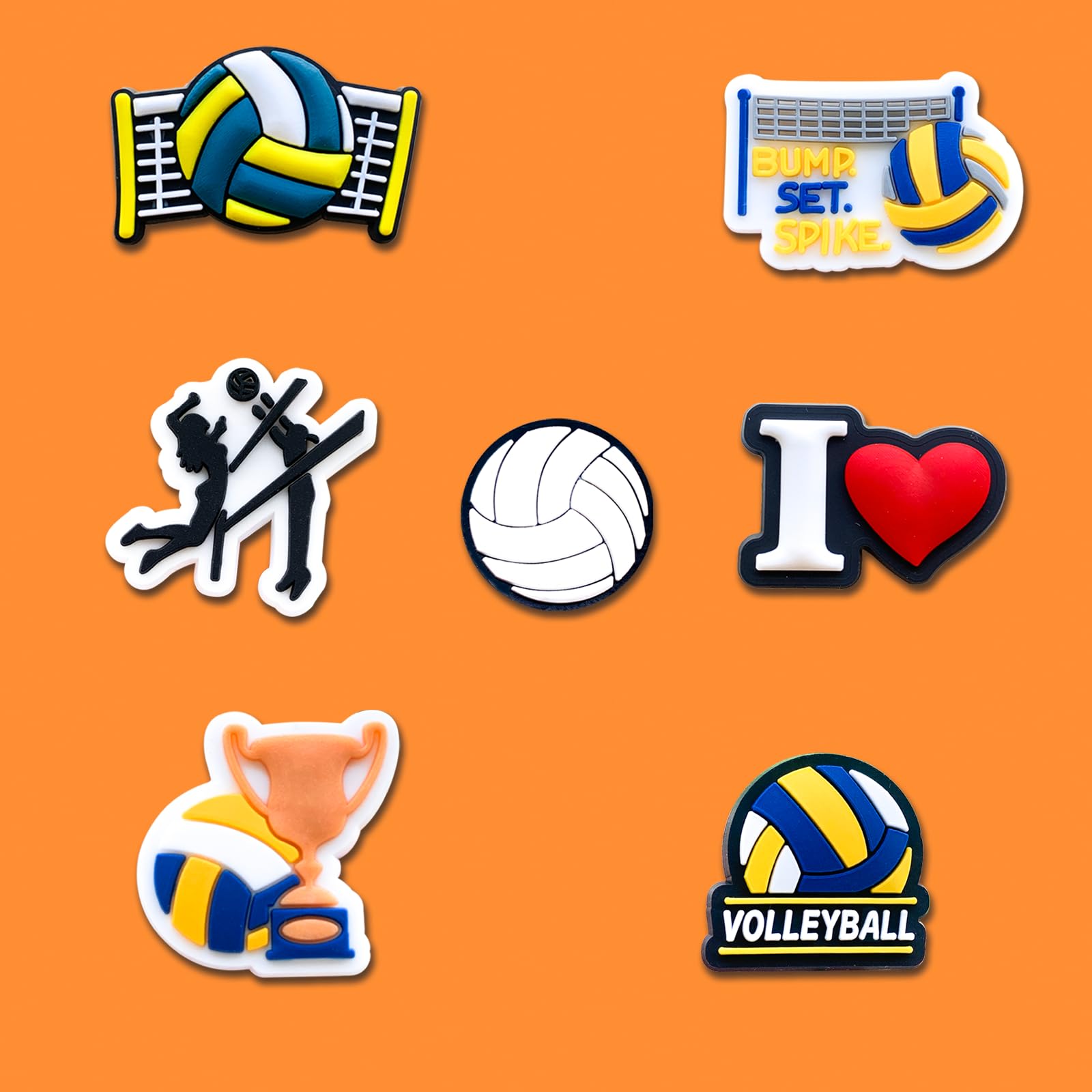 Sports Shoe Charms for Clogs - Softball Baseball Basketball Volleyball Soccer Swimming Hockey Cheerleading Gymnastics Ballet Shoe Accessories - Perfect for Adults & Athletes - Great for Game Days, Practice & Team Spirit