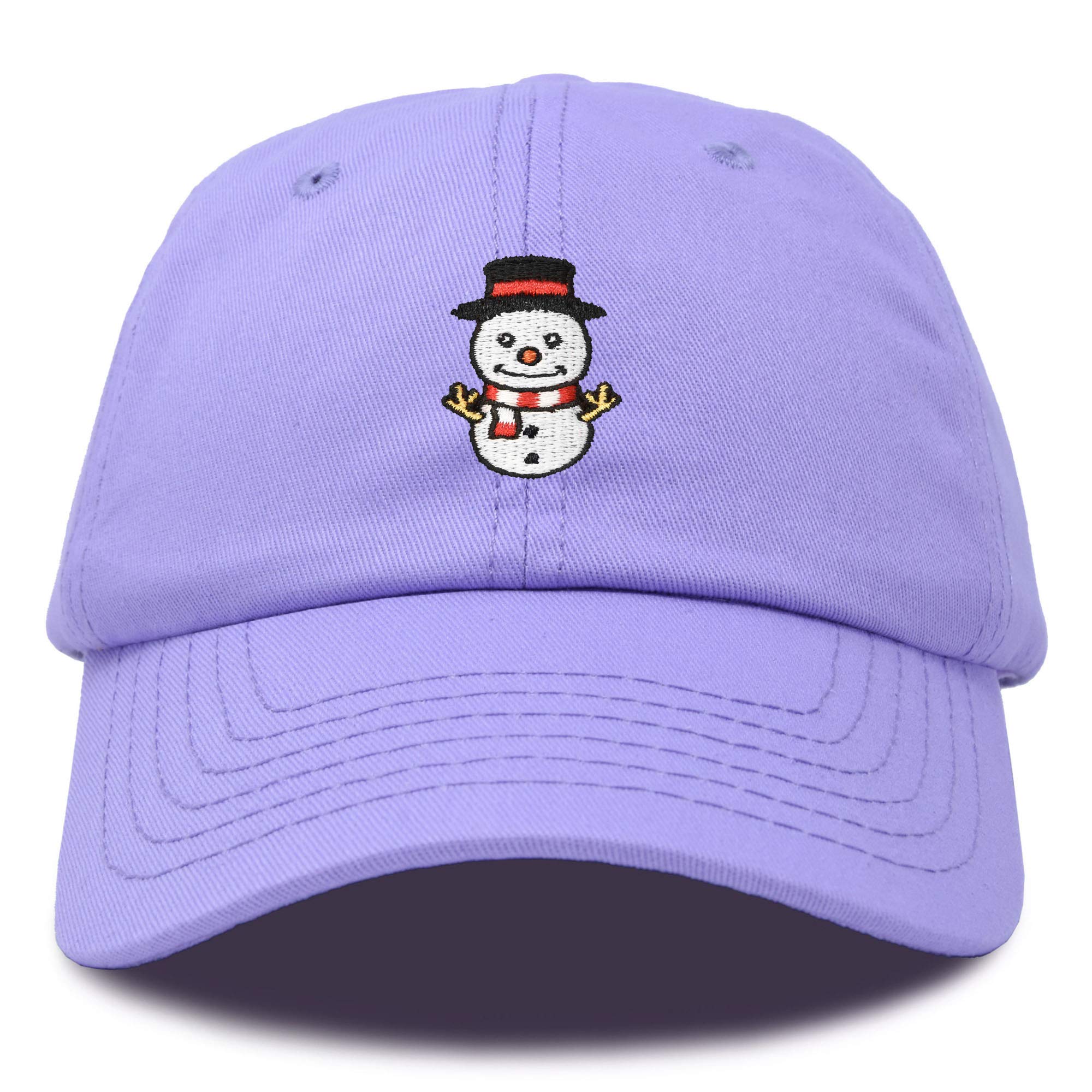 DALIX Cute Snowman Hat for Women - Winter Baseball Cap with Embroidery - Perfect for Christmas, Holiday Parties & Outdoor Activities