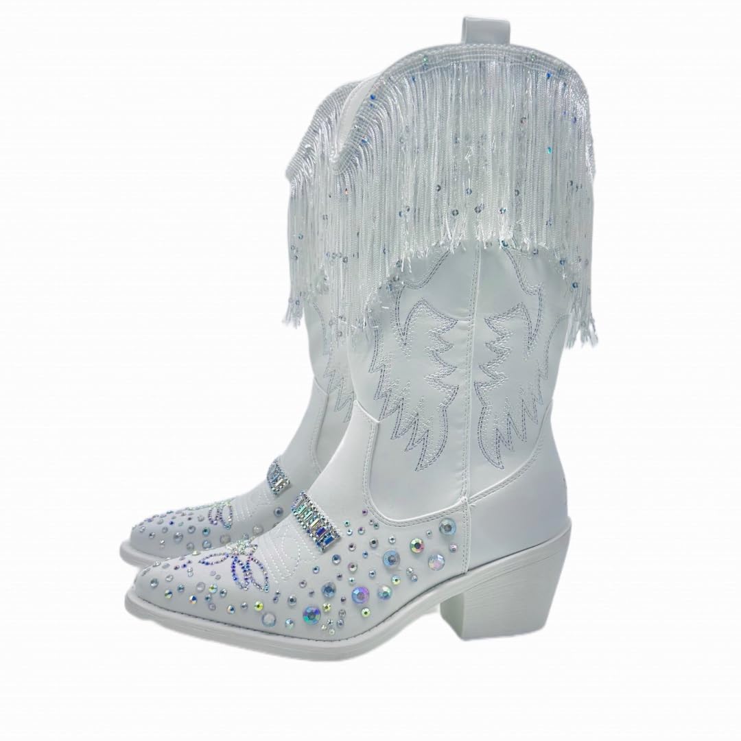 Western Cowboy Wedding Boots for Bride – Stylish & Comfortable Women's Cowgirl Boots – Perfect for Country Weddings, Rodeos & Western Events