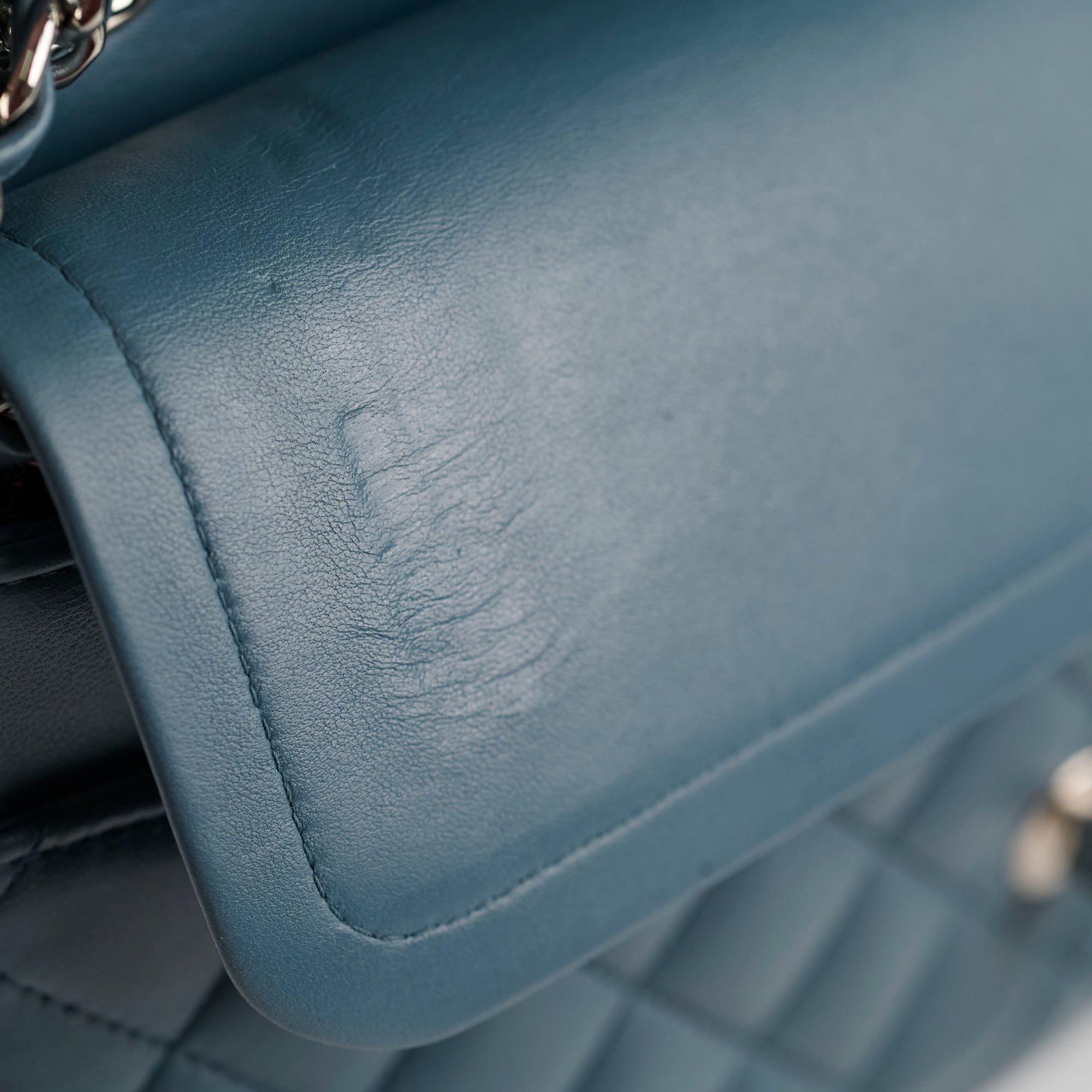 Chanel Medium/Large Double Classic Flap Bag in Blue - Luxury Designer Handbag for Women | Perfect for Work, Evening Events & Everyday Use