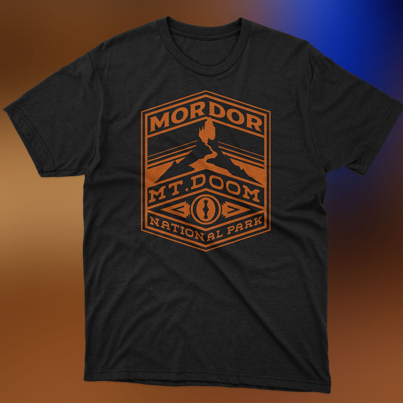 Mordor™ National Park T-Shirt - Vintage Travel & Adventure Graphic Tee for Hiking, Camping & Outdoor Enthusiasts